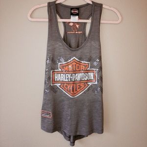 COPY - HARLEY DAVIDSON: Mt. Cheaha Bar/Shield Sequin tank